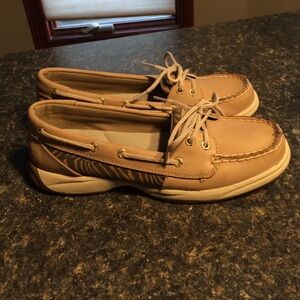 Sperry Tan Boat Shoes
